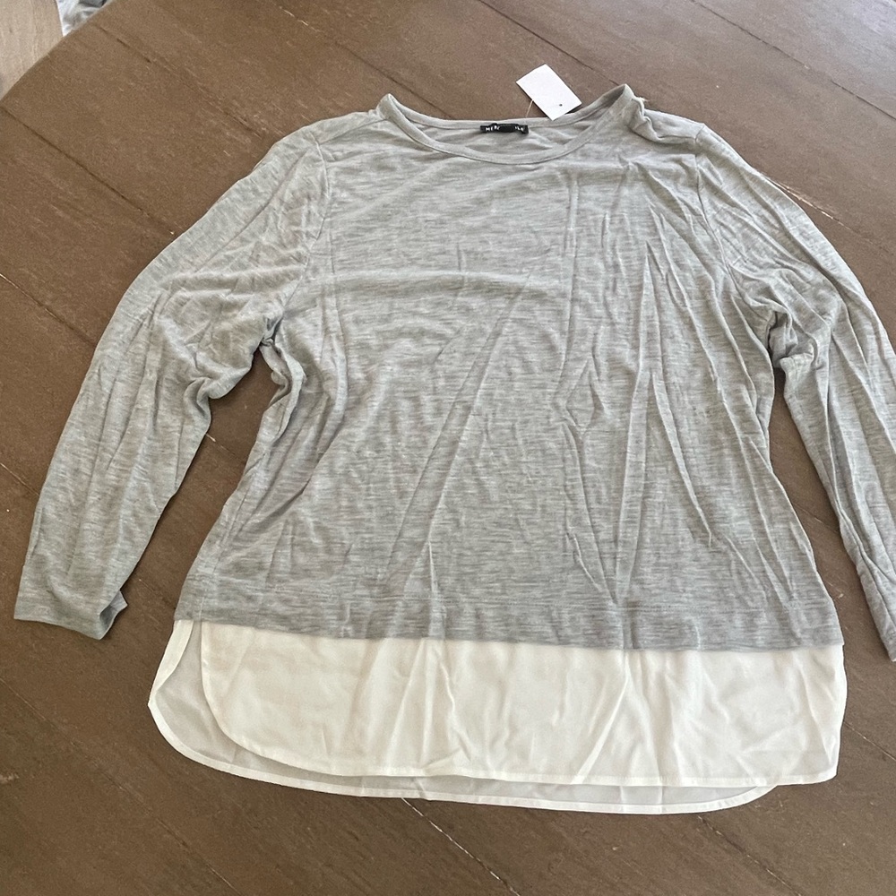 Jcrew gray blouse
